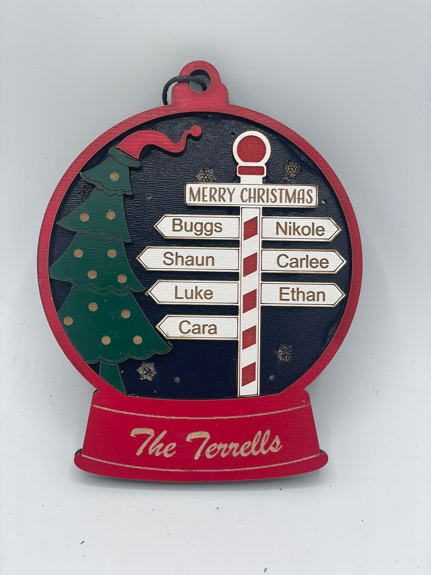 Custom Ornament - North Pole Sign