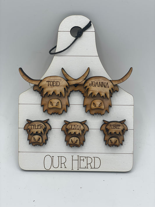 Custom Highland Cow Ornament